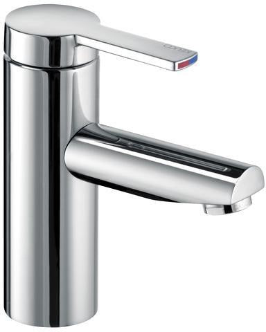 KEUCO Plan blue Einhebel-Waschtischmischer 90 Aluminium-finish ohne Ablaufgarnitur