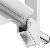 KEUCO Klappsitz zum Einhängen Care 35181 verchromt/schwarz – Wandmontage