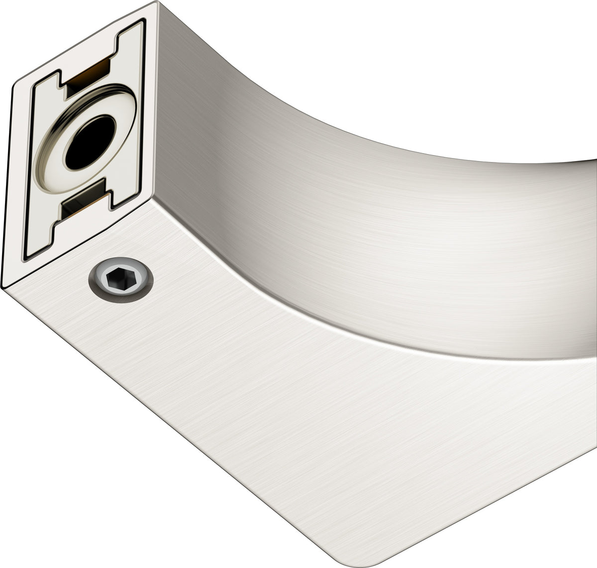 KEUCO Haltegriff Edition 11 300 mm Nickel gebürstet – Wandmontage, eckiges Design