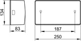KEUCO Kleenex-Box 04977 in Edelstahl-Finish – Wandmontage Kosmetiktuchspender