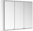 KEUCO Royal Modular 2.0 Spiegelschrank 900 mm, 3 Türen, 1 Steckdose, USB, silber-eloxiert