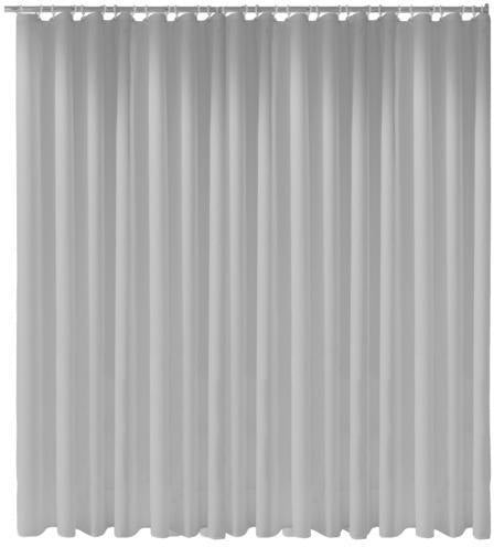 KEUCO Duschvorhang Plan uni 1800 x 1400 mm weiß, 8 Ösen, antibakteriell und waschbar