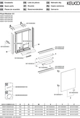 KEUCO Royal Modular 2.0 Spiegelschrank beleuchtet 500 mm silber-eloxiert mit LED-Ober- und Unterbeleuchtung