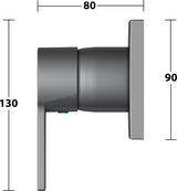 KEUCO Edition 11 Einhebelmischer Unterputz verchromt – Fertigmontageset für Grundkörper 59951000070