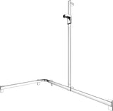KEUCO AXESS Duschhandlauf 850 mm rechts mit Brausestange, silber-eloxiert