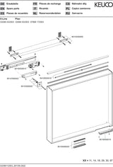 KEUCO X-Line Lichtspiegel mit Spiegelheizung, DALI, 800x700 mm, inox