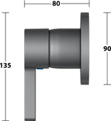 KEUCO Edition 400 Einhebelmischer Unterputz verchromt – Fertigmontageset mit Temperaturbegrenzung