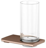 KEUCO Edition 400 Glashalter mit Echtkristall-Glas, verchromt – Wandmontage, softcube Design