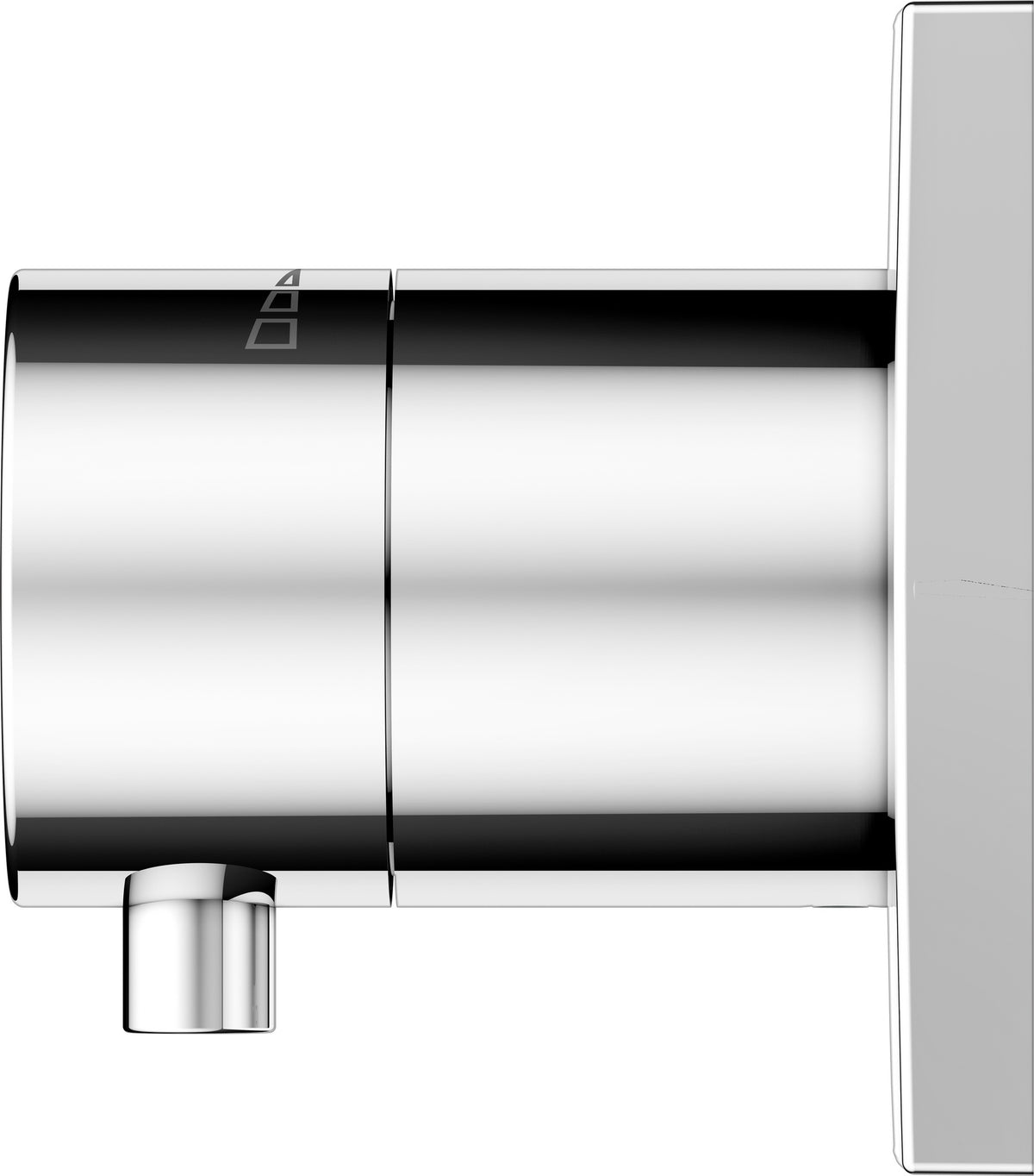 KEUCO IXMO Comfort Absperrventil eckig verchromt – Unterputz DN15 mit Comfort Griff