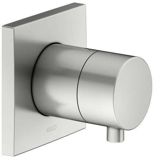 KEUCO IXMO Comfort 2-Wege Umstellventil Unterputz DN15 – Messing gebürstet, rund