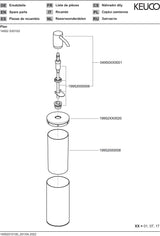 KEUCO Plan Lotionspender Standmodell 250 ml Edelstahl mit Pumpe