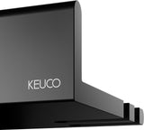 KEUCO REVA Duschablage 12858 weiß matt – rechteckige Wandablage mit Haken, 350 mm