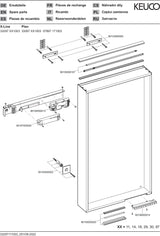 KEUCO X-Line Lichtspiegel 460x850mm anthrazit – LED, Touch-Sensor, A++
