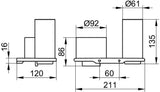 KEUCO Edition 400 Doppelhalter Glas & Lotionspender verchromt – Wandmontage