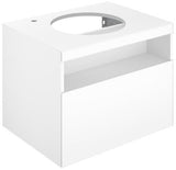 KEUCO STAGELINE Waschtischunterbau 650 mm mit Auszug, Hahnloch links, cashmere