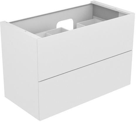 KEUCO Edition 11 Waschtischunterbau 1050 mm anthrazit Glas mit 2 Auszügen