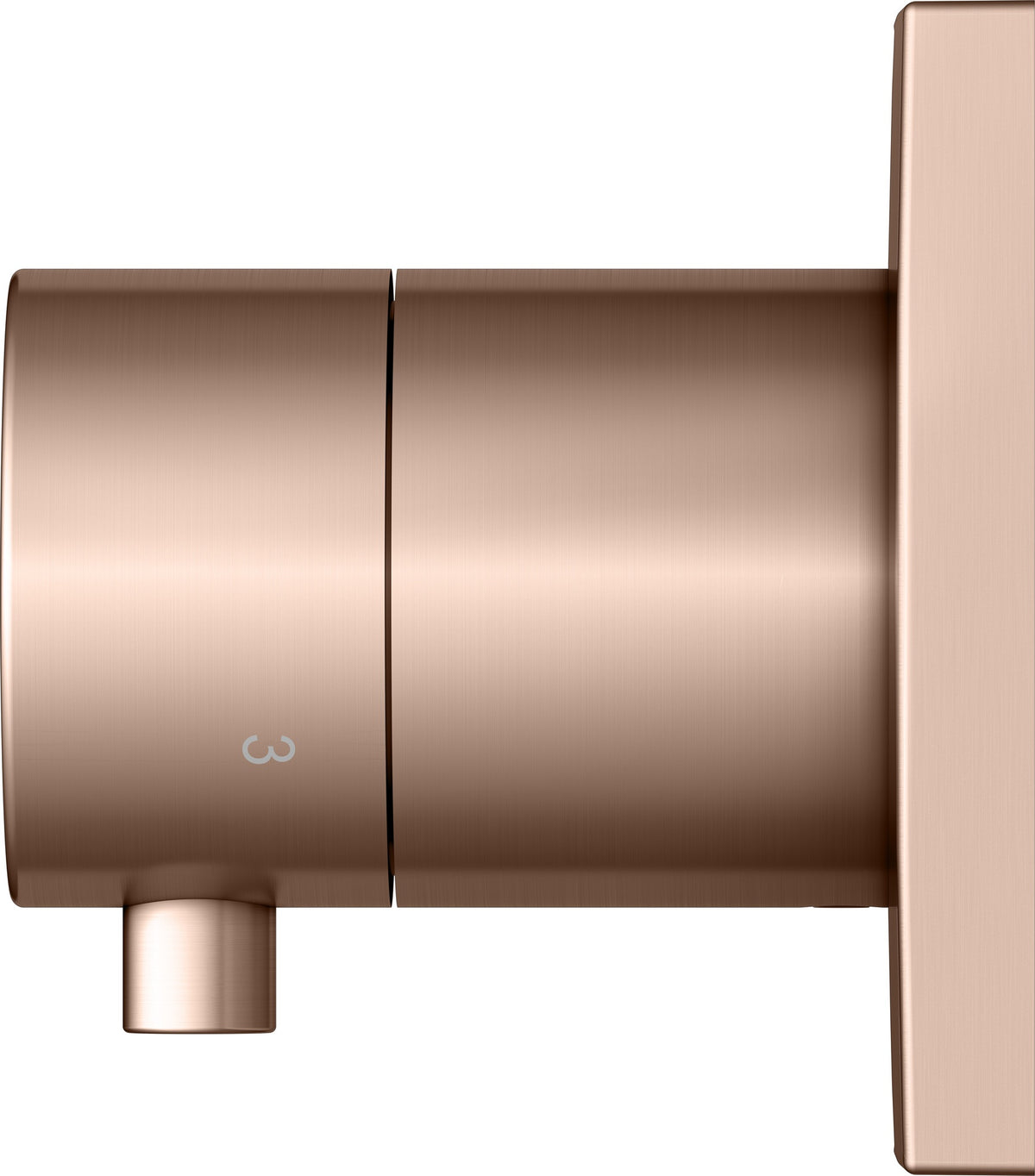 KEUCO IXMO Comfort 3-Wege Umstellventil rund Messing gebürstet