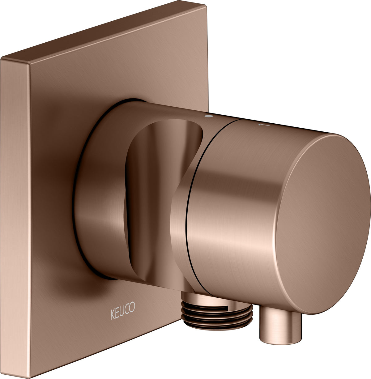 KEUCO IXMO Comfort 2-Wege Umstellventil Unterputz DN15 – Messing gebürstet, rund