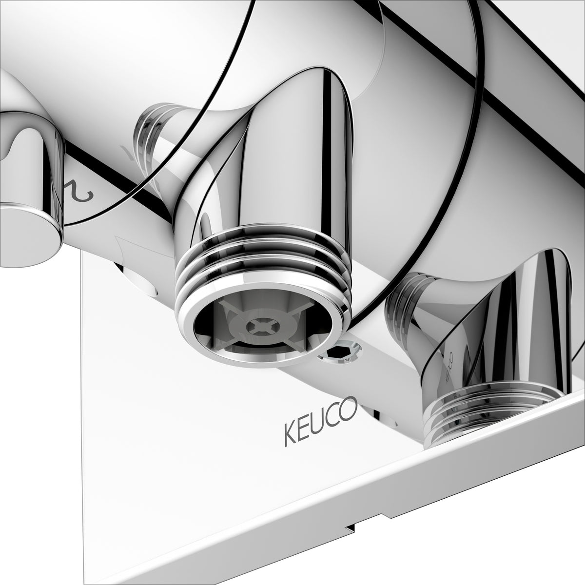 KEUCO IXMO Comfort 2-Wege Umstellventil eckig verchromt mit Schlauchanschluss