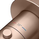 KEUCO IXMO Thermostatarmatur Unterputz rund verchromt – mit Sicherheitssperre bei 38 °C