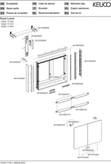 KEUCO Royal Lumos Spiegelschrank 800 mm silber-eloxiert mit Ablagefach – Wandvorbau