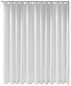 weiß / mit 11 Ösen / uni 14943, 11 Ösen, weiss, 1800 x 2000 mm