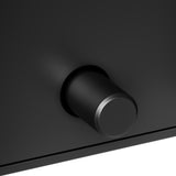 KEUCO AXESS Adapterplatte 35004 für Stützklappgriff 35003, Schwarz Matt
