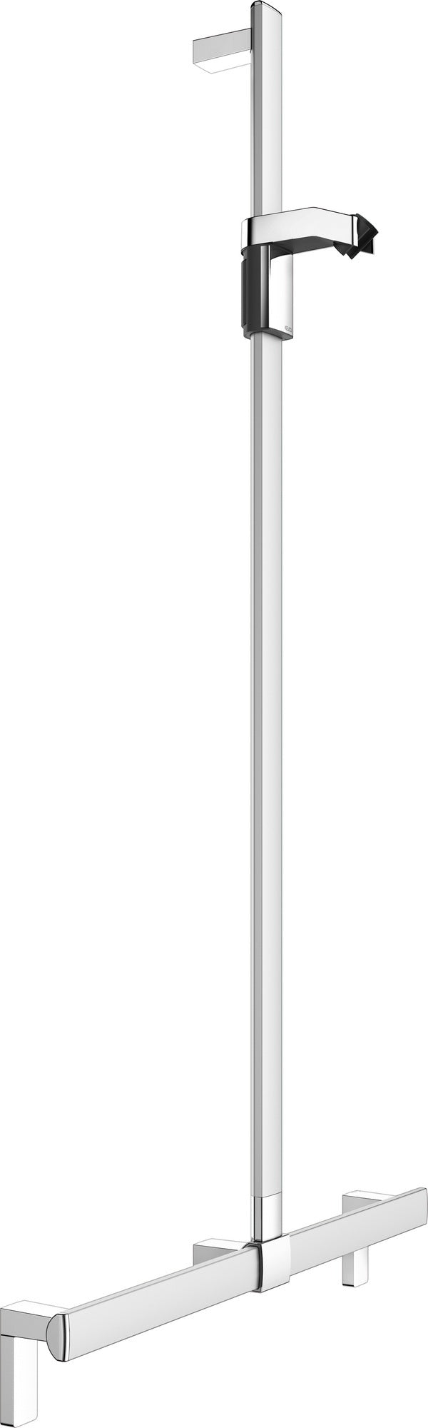 KEUCO Duschhandlauf AXESS 35014, silber-eloxiert, 1000/1301 mm, mit Brausestange