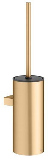 KEUCO Collection Moll Toilettenbürstengarnitur Wand verchromt/weiß – Wandmontage mit Deckel