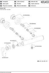 KEUCO Edition 400 Einhebel-Brausemischer DN15, Aufputz, verchromt, Temperaturbegrenzung