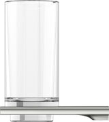 KEUCO Edition 400 Glashalter mit Echtkristall-Glas, verchromt – Wandmontage, softcube Design