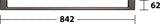 KEUCO Collection Moll Badetuchhalter 400 mm verchromt – Wandmontage, eckige Form, 1 Stange