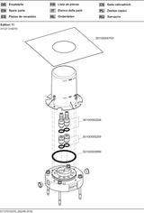 KEUCO Montagebausatz für Bodenbefestigung Edition 11 – mit Spüleinheit und G 1/2" Anschluss