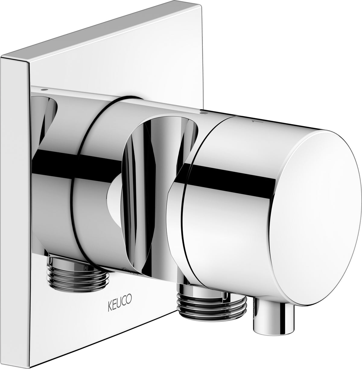 KEUCO IXMO Comfort 2-Wege Umstellventil eckig verchromt mit Schlauchanschluss
