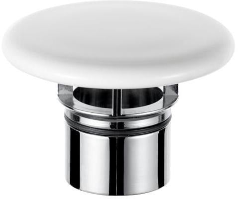 KEUCO Ventilabdeckung CLOU weiß 80 mm für Ab- und Überlaufgarnitur mit CleanPlus
