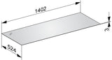 KEUCO Edition 11 Abdeckplatte 1402x524 mm Cristallinglas Schwarz für Sideboard 31326/27