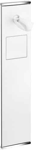 KEUCO Plan Integral WC-Modul 2 links angeschlagen, verchromt/Aluminium, mit Hygienebeutelspender