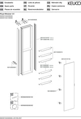 KEUCO Royal Modular 2.0 Spiegelschrank, 350 mm, silber-eloxiert, links, mit Dämpfung