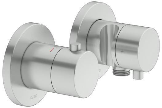 KEUCO Plan blue Thermostatarmatur Set Unterputz 2-Wege aluminium-finish