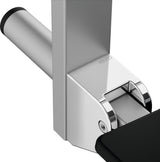 KEUCO Klappsitz zum Einhängen Care 35181 verchromt/schwarz – Wandmontage