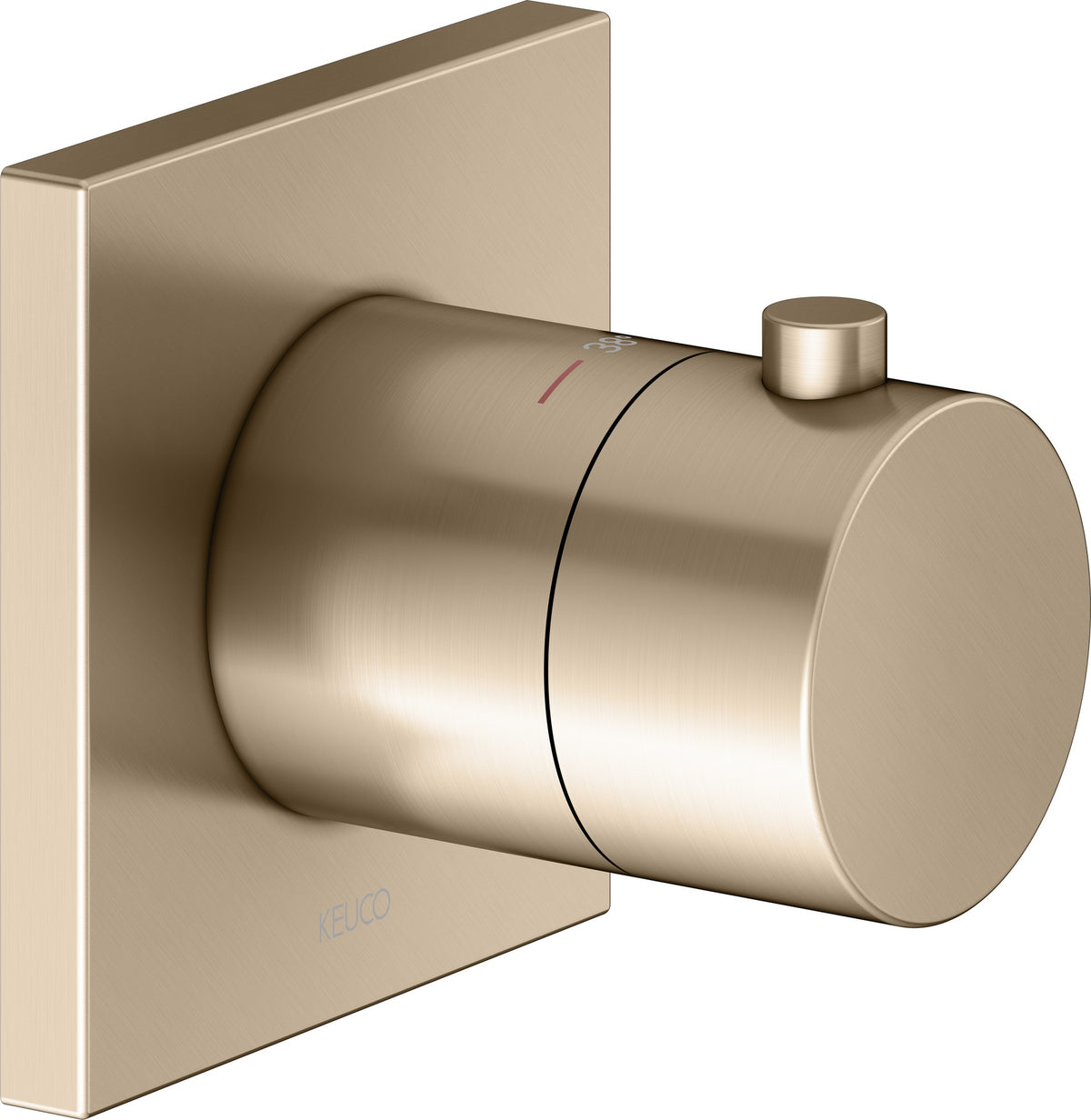 KEUCO IXMO Thermostatarmatur Unterputz rund verchromt – mit Sicherheitssperre bei 38 °C