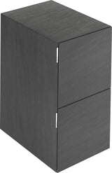 KEUCO Edition 11 Art Sideboard 400 mm mit 2 Auszügen und Beleuchtung – Weiß / Glas Weiß