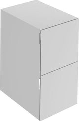 KEUCO Edition 11 Art Sideboard 400 mm mit 2 Auszügen und Beleuchtung – Weiß / Glas Weiß