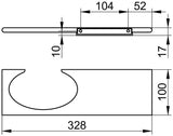 KEUCO Edition 400 Gehstockhalter silber-eloxiert – Elegante Wandhalterung für Gehstöcke
