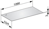 KEUCO Edition 11 Abdeckplatte 31324 – Cristallinglas Schwarz 1052 x 524 mm