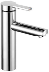 KEUCO Plan blue Einhand-Waschtischmischer 130 Aluminium-finish, ohne Zugstangen-Ablaufgarnitur