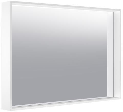 KEUCO X-Line Kristallspiegel 460x850 mm anthrazit – Rahmenloser Wandspiegel ohne Beleuchtung