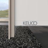KEUCO X-Line Waschtischunterbau 1200 mm mit 2 Auszügen, anthrazit, wandmontiert, ohne Griff