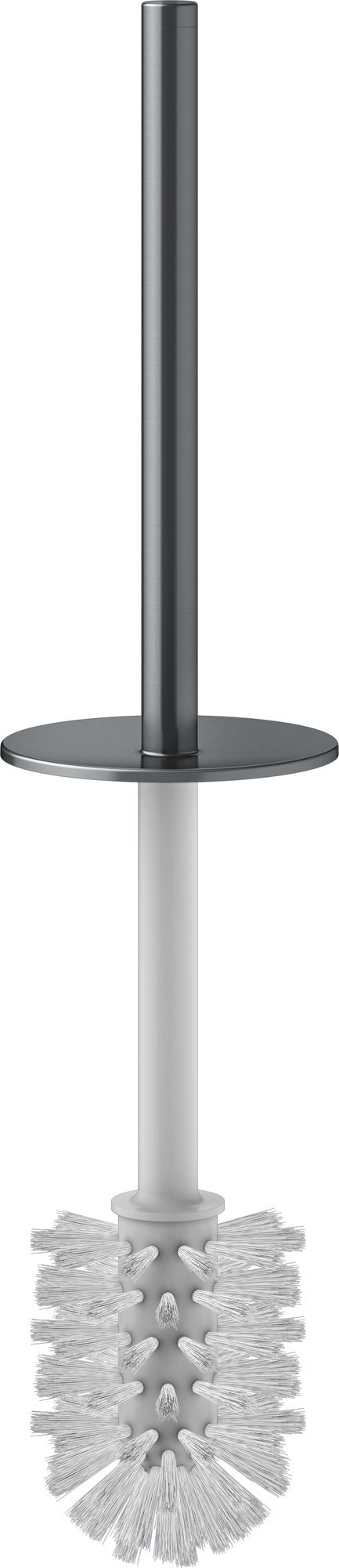KEUCO Edition 400 WC-Bürste E400 mit Griff und Deckel, verchromt – chrom/weiß