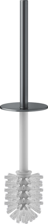 KEUCO Edition 400 WC-Bürste E400 mit Griff und Deckel, verchromt – chrom/weiß